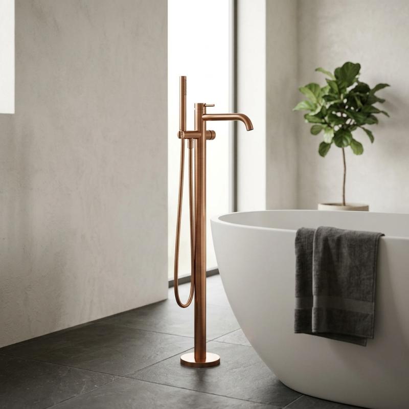 Aquanello Eterna Koper Vrijstaande Badkraan met Handdouche ET3000-62